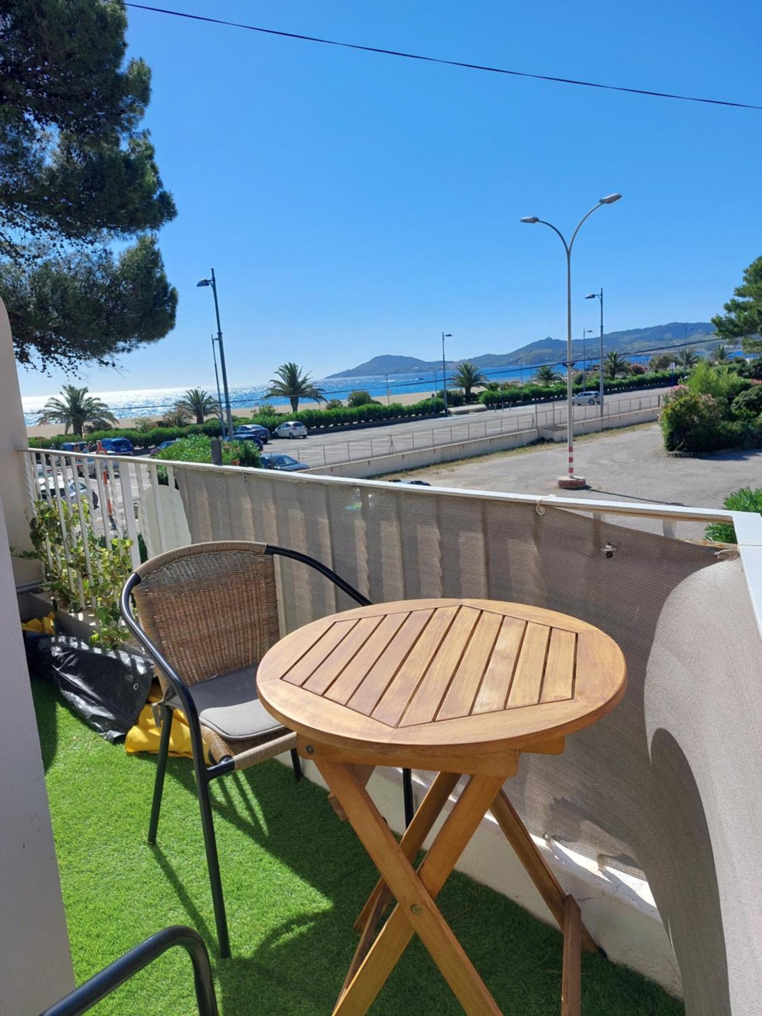 Sur La Plage, Super Studio Avec Vue Sur La Mer Plage dʼArgelès Exterior foto